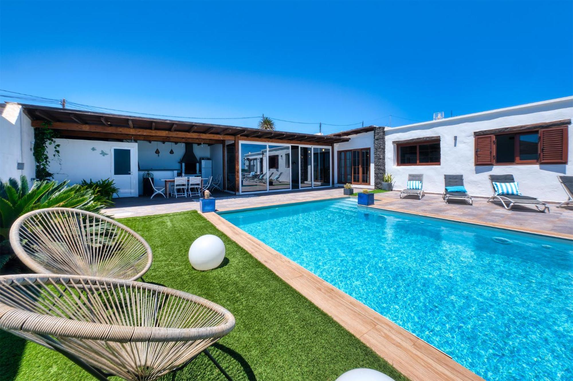 Villa Macher Piscina Y Bar Piscina Тиас Экстерьер фото