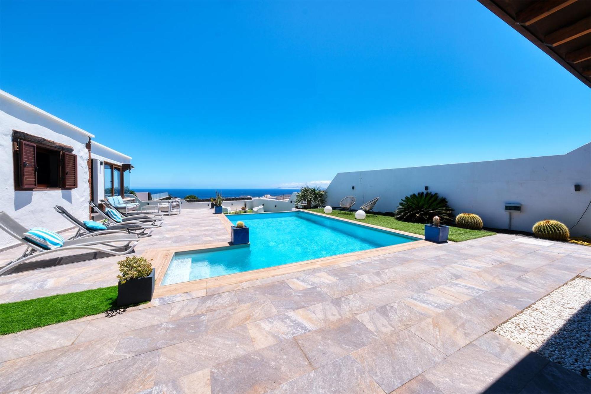 Villa Macher Piscina Y Bar Piscina Тиас Экстерьер фото